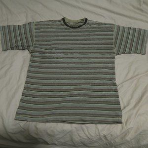 VTG Rhinoceros Sportswear Striped T-Shirt Multi